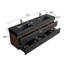 Meuble-lavabo de 72 po (36 po * 2) avec lavabo à surface solide d'ingénierie en noir mat et tiroirs noirs doux, fixation murale flottante-134281423-134281424-134281426