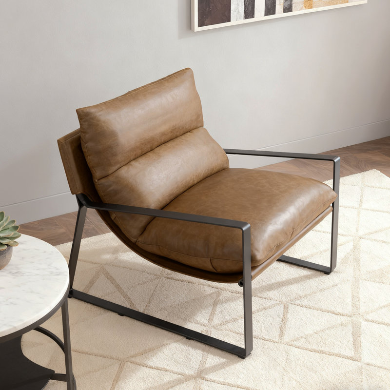 Chaise d'appoint moderne rembourrée Sling