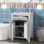 Meuble-lavabo simple 24,2 po avec comptoir en céramique Sibylle