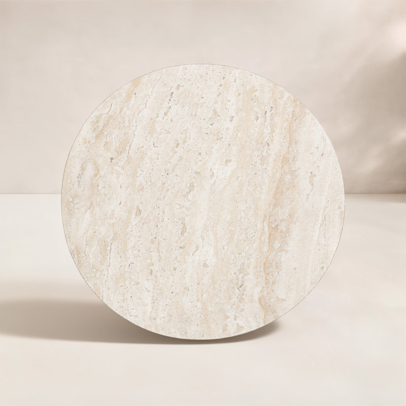 Table d'appoint Tyche Northrup, Travertine