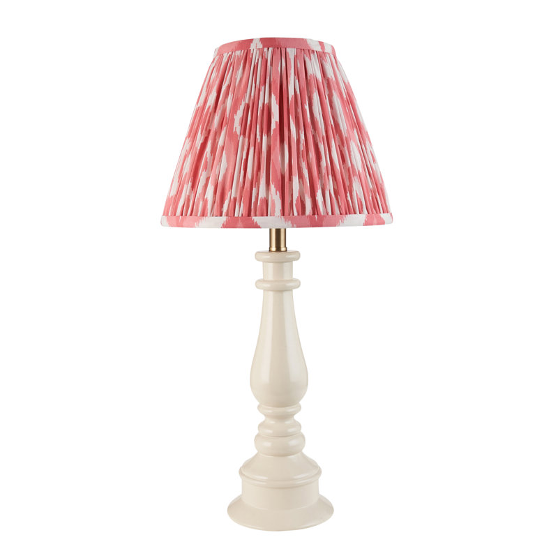 Myrtle Table Lamp, 52cm H x 25cm W x 25cm D, Coral Pink