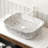 White Marble Design 19'' Ceramic Bathroom Sink Without Cabinet, Stone Gray, High - Grade Basin, Stain , Long Term Use Option, 19.36 In Deep, 15.91 Wide, 5.43 Of With Pattern, No Construction,