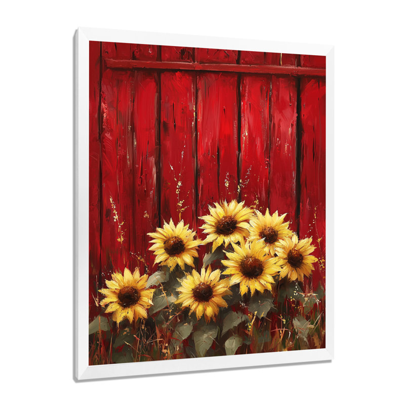 Draylan - Floral Canvas Art Print, H 32 po x l 24 po, Blanc, Picture Framed