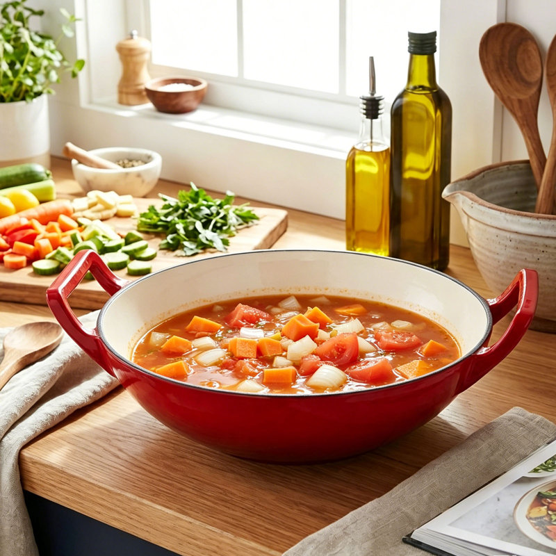 Garden Sanctuary 2L Cast Iron Soup Pot