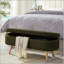 Banc de rangement avec repose-pieds ovale Luxury-125514316