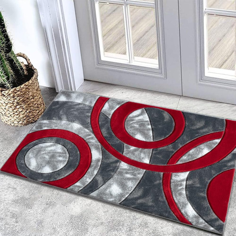 Geometric Area Rug, Rectangle 50 x 80 cm