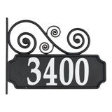 Nite Bright Scroll Reflective Address Post Lawn Insert