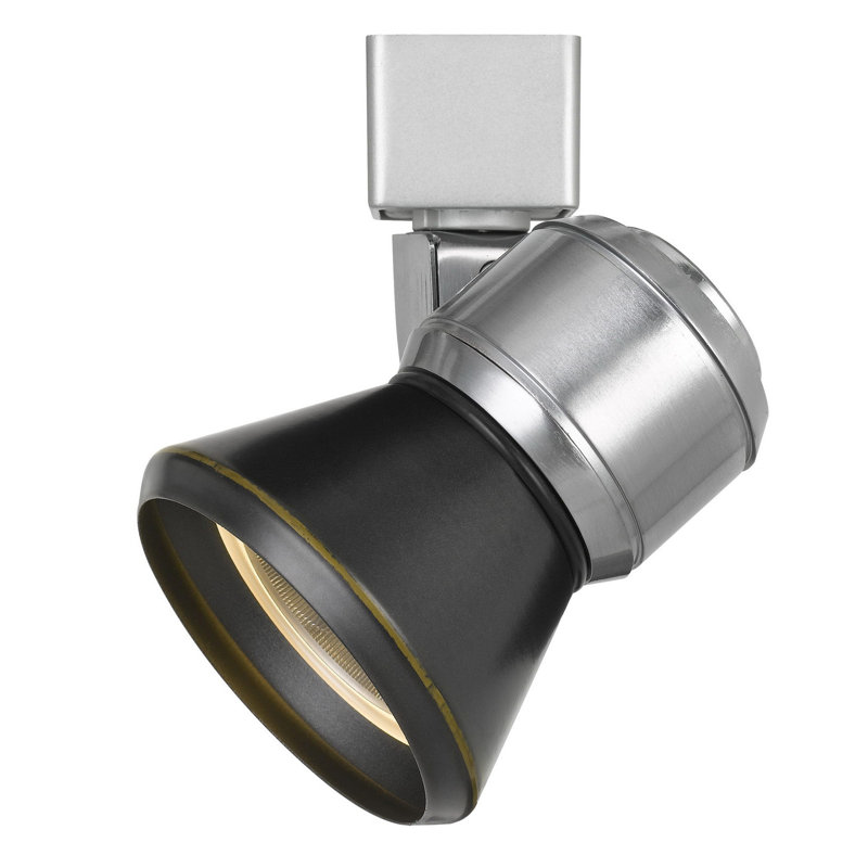 Cal Lighting Rust, projecteur sur rail DEL intégré à intensité variable, 13,3 cm (5,25 po) de hauteur, 10 W, 700 lumens, 3 000 K, IRC 90, métal et polycarbonate.