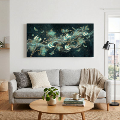 Moonlight Branch Canvas Wall Art Oil Painting Print Set Of 1