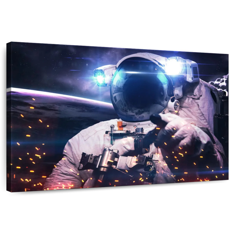 Oberle Glowing Astronaut, 20" H x 30" W