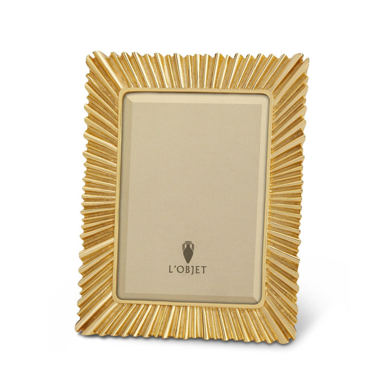 Ray Frame - Gold, 5" W x 7" H