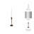 Twisted Taper Holder, Brown-1022557480