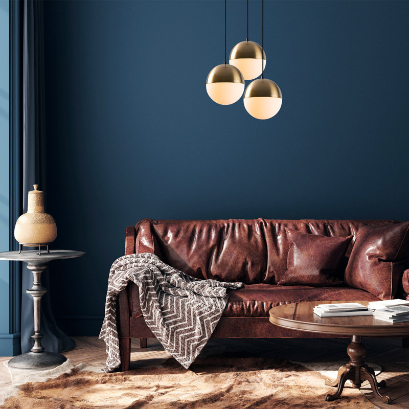 Winslow 3 - Light Cluster Pendant, Copper/White