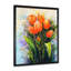 «Abstract Orange Tulips Flowers», reproduction d'art sur toile traditionnelle-2143735870-2143735871