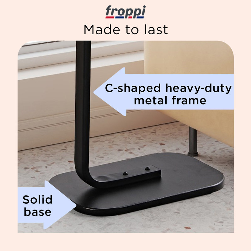 Sled End Table, White