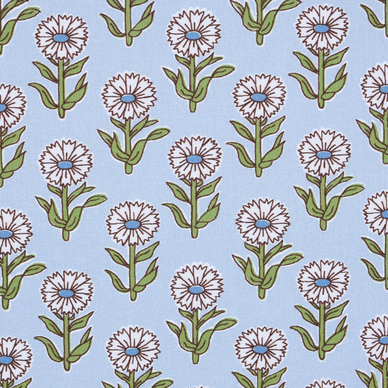 Adeline Fabric, Mineral/Leaf
