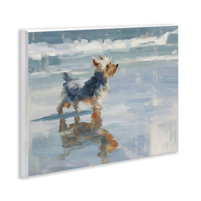 Plaque murale Yorkie's Quiet Moment, design par Svetlana Aleynikova