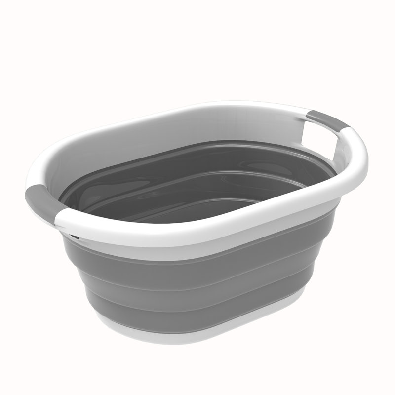 Panier escamotable Trademark Home Collection, gris