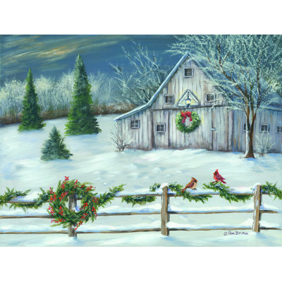 " Wintery Barn "