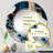 Oprita Abstract Geode Waves Blue V - Modern Waves Wall Mirror-1265262895