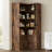 82.6" Corner Bookshelf with Doors, 6 Tier Large Corner Bookcase-770259231
