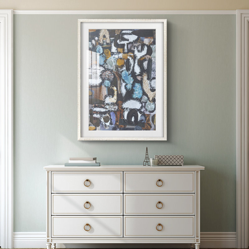 «California Beach Blue», impression encadrée, H 25,5 po x l 17,5 po, Blanc