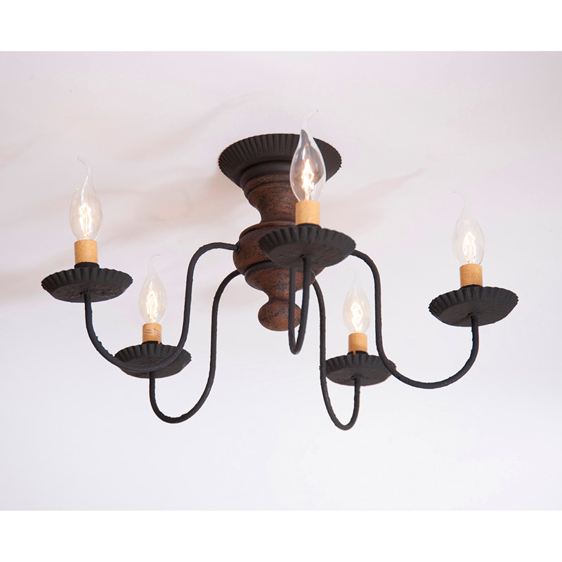 Lehman Semi Flush Mount, Hartford Pumpkin