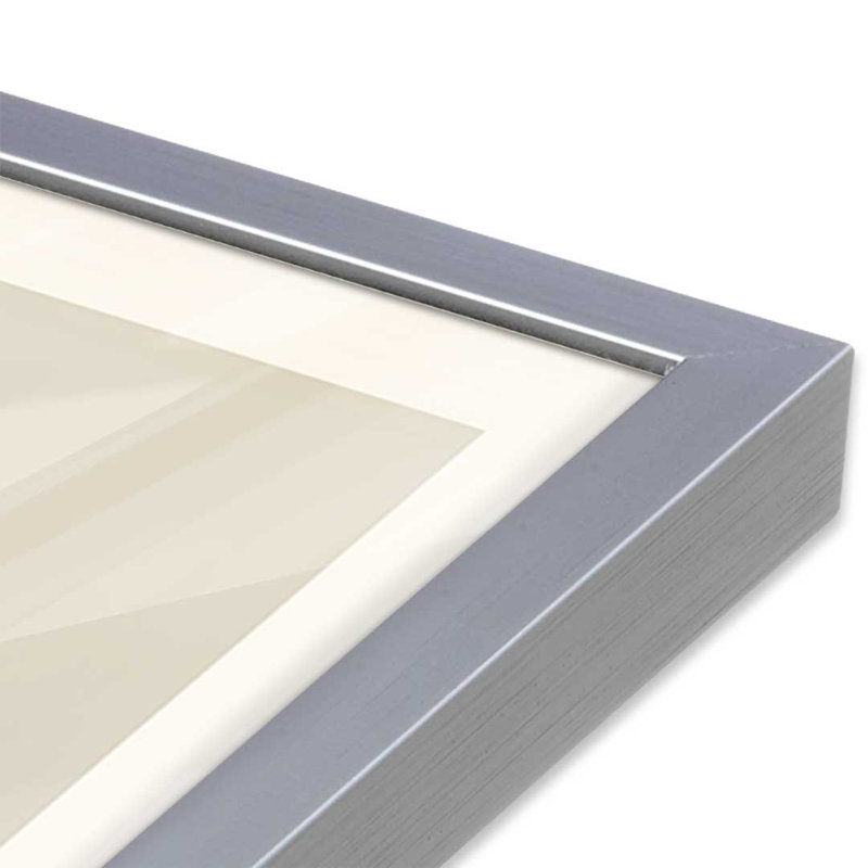 «Minimalist Still Life 8» par Thingdesign, reproduction d'art sur toile, H 48 po x l 36 po, Argent argent