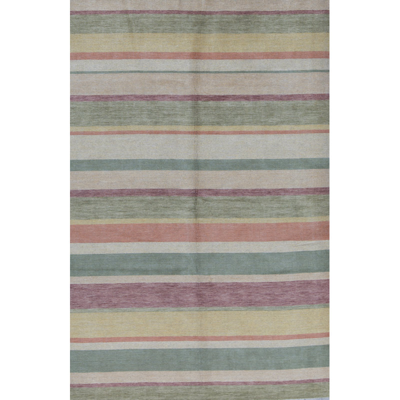 Wool Striped Area Rug