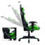 Trule Adjustable Reclining Ergonomic Faux Leather Swiveling PC & Racing Game Chair-2122934302
