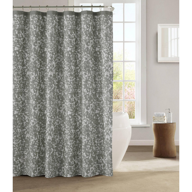 Rideau de douche à motif floral Squad Goals, Argent