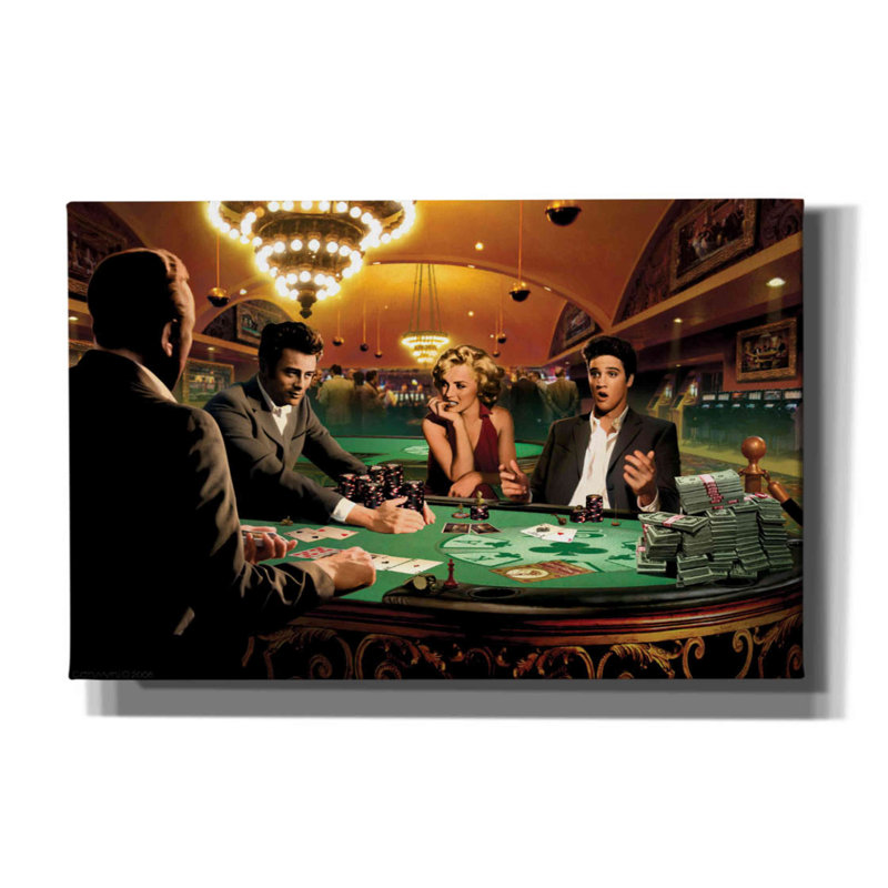 Sur toile, H 26 po x l 40 po x P 1,5 po