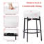 Ensemble de 4 tabourets de bar pivotants de 24 pouces avec siège en molleton noir-1328483441-1328483447-1328483445