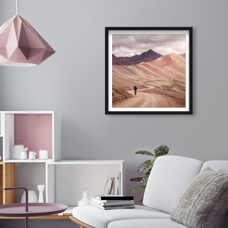 On My Way Print by Oliver Gal, 25.5" H x 25.5" W, Black Shadowbox