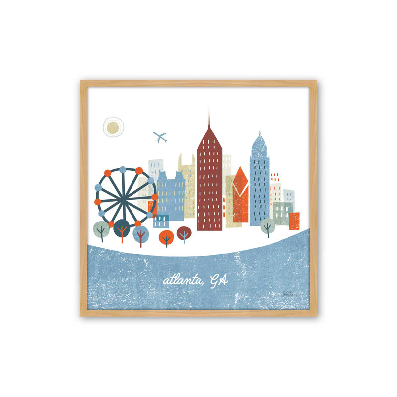 «Atlanta» par Michael Mullan, reproduction d'art, H 36 po x l 36 po, Maple