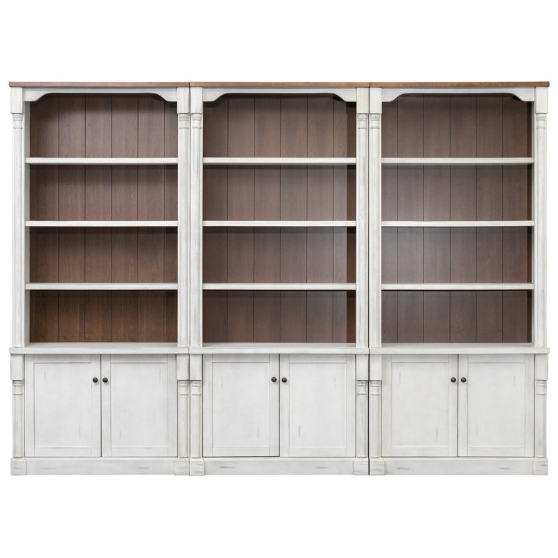 Cassondra Storage Bookcase, 94cm. H x 126cm. W x 16cm. D