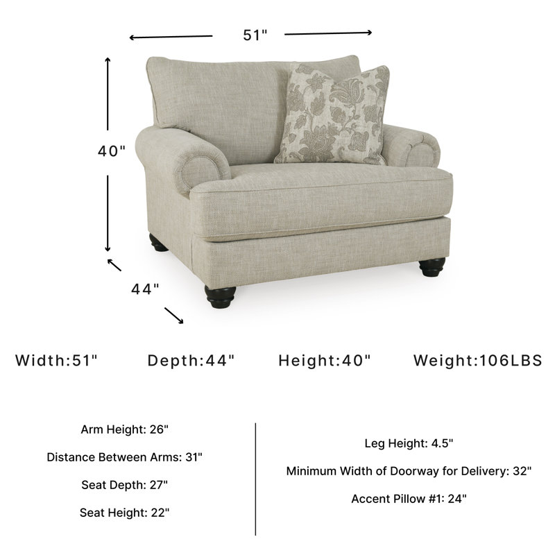 Chaise et demi en polyester Asanti