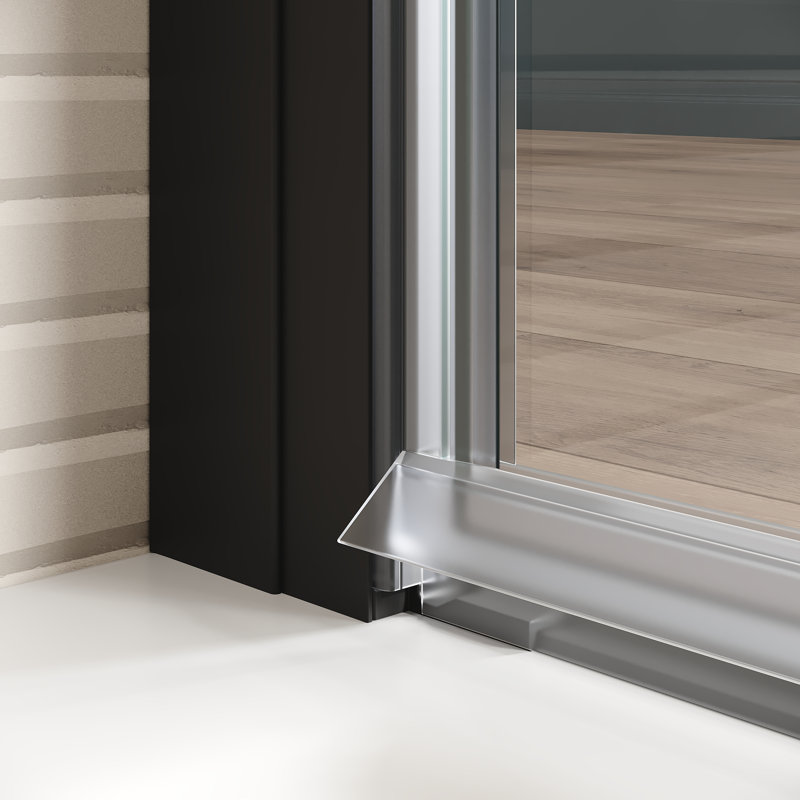 Porte de douche pliante sans cadre l 36 "x H 72"