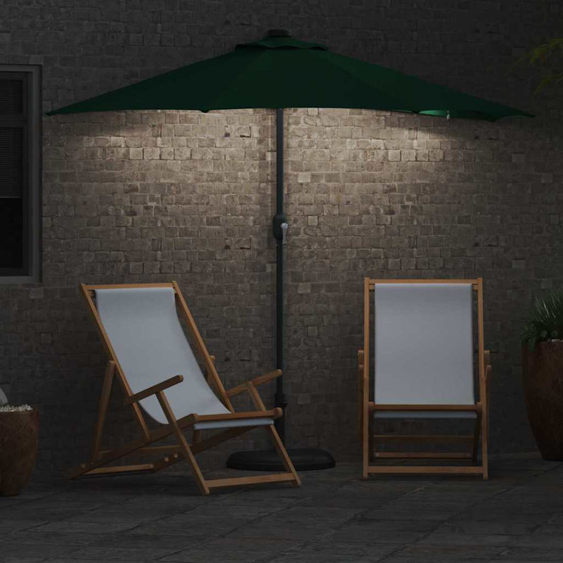 Market Parasol, Green, 223cm H x 150cm W x 150cm D