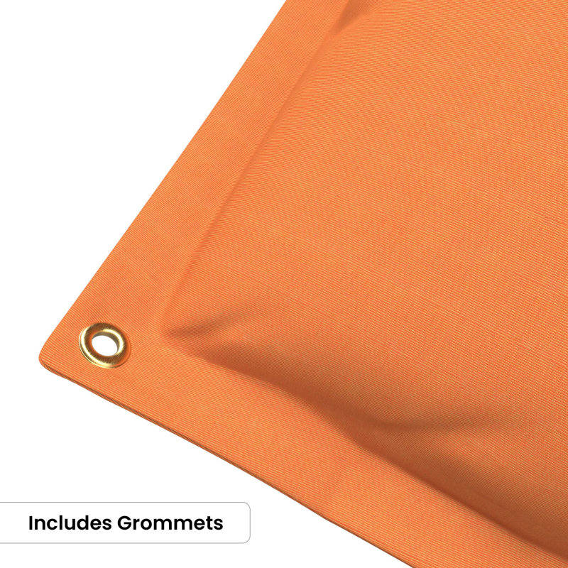 Sunbrella Bean Bag Chair Lounger Cover (Bag Only), Canvas Tangerine, 25.4cm H x 119.4cm W x 160.0cm D