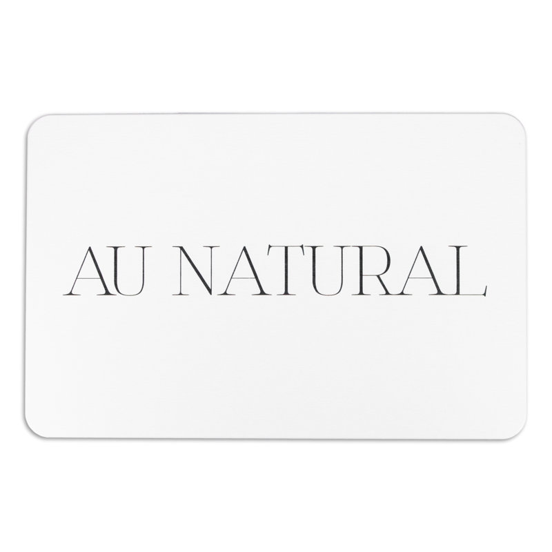 Non-Slip Bath Mat, White