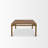 Katherine Riven Oak Wood Rectangular Coffee Table