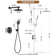 Rainfall Complete Shower System with 5-Setting Handheld Shower and Rough in Valve