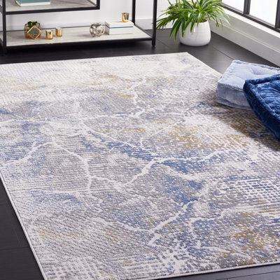Tapis beige / bleu clair Palma 346