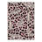 Aldovin Natura Inspired Machine Washable Leopard / Blush Pink Indoor Animal Print Area Rug With Non-Slip Backing-266449307