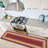 Non-Slip Border Area Rug For Living Room, Hallway, Entryway Rug, Red-1055384512