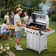4-Burner Propane Gas Grill With Side Burner