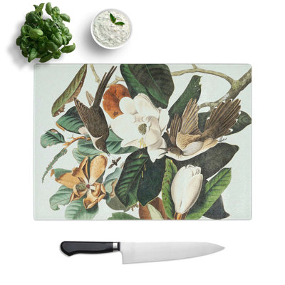 Tempered Glass Cuckoo Birds Chopping Board
