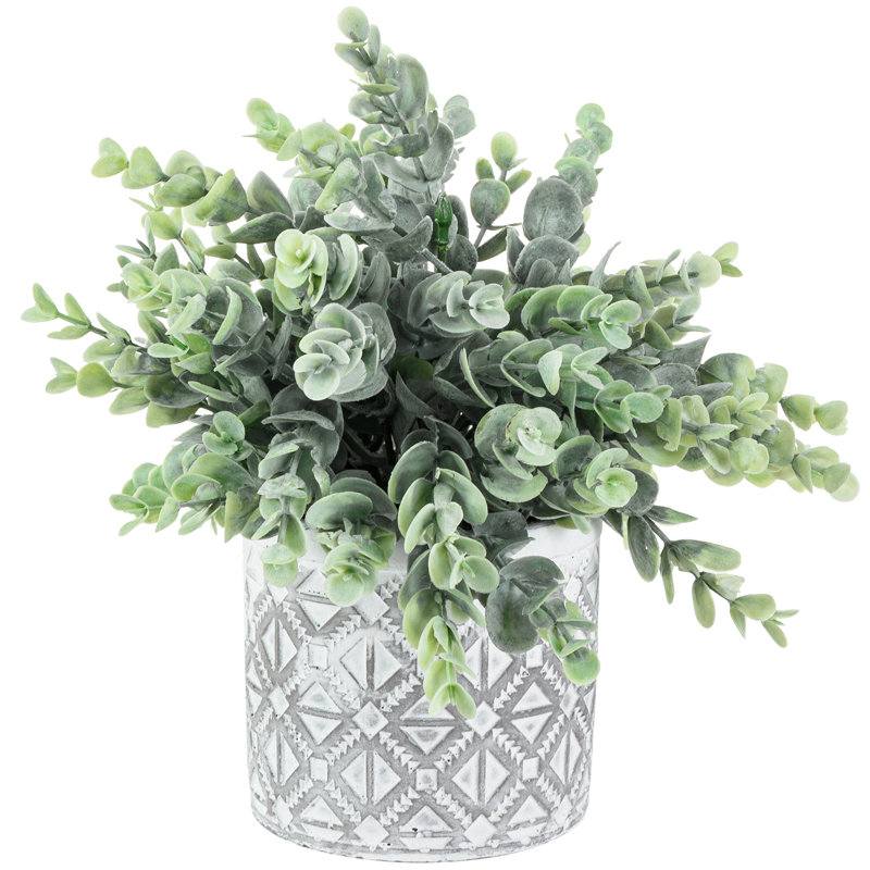 22.60 cm Artificial Eucalyptus Plant In Pot