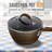 NutriChef 1.7 qt. Aluminum Non-Stick Soup Pot